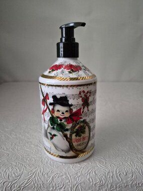 Home & Body Holiday Christmas Winter Berry Hand Soap Snowman Music Notes 21.5oz